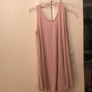 Pink shift dress